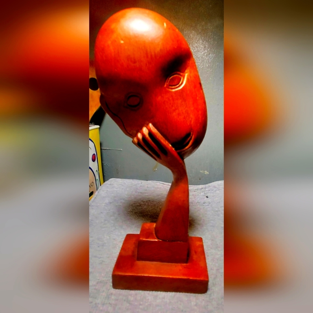 Abstract Teak Wood Sculpture